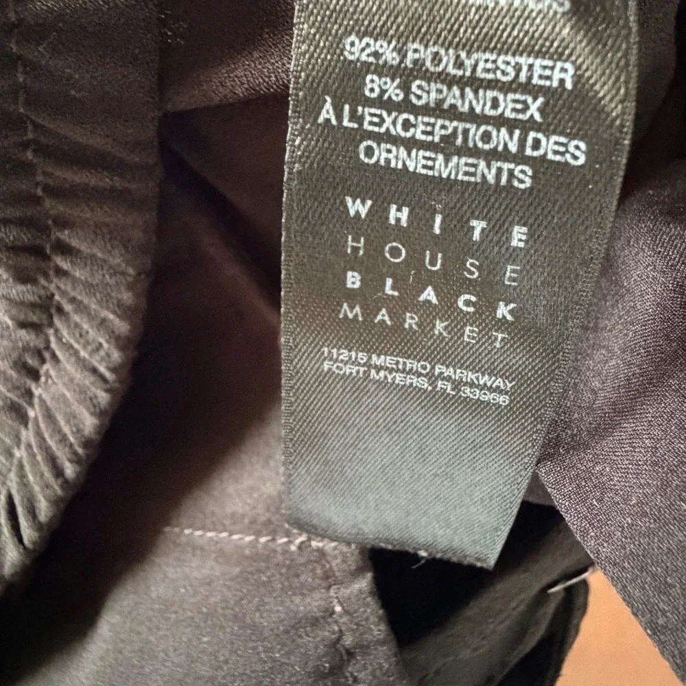 White House Black‎ Market The Jogger Women's Black Tulip Hem Pants Size 00